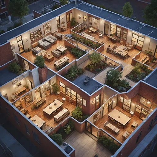 Hoover and Greene Ann Arbor apartment floor plan options for elevated student living